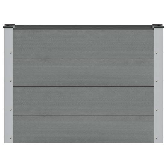 Vidaxl - Jardinière surélevée-Lit surélevé de jardin Gris 100 x 30 x 72 cm WPC et Aluminium - Image 3