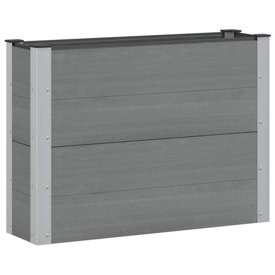 Vidaxl - Jardinière surélevée-Lit surélevé de jardin Gris 100 x 30 x 72 cm WPC et Aluminium - Image 2