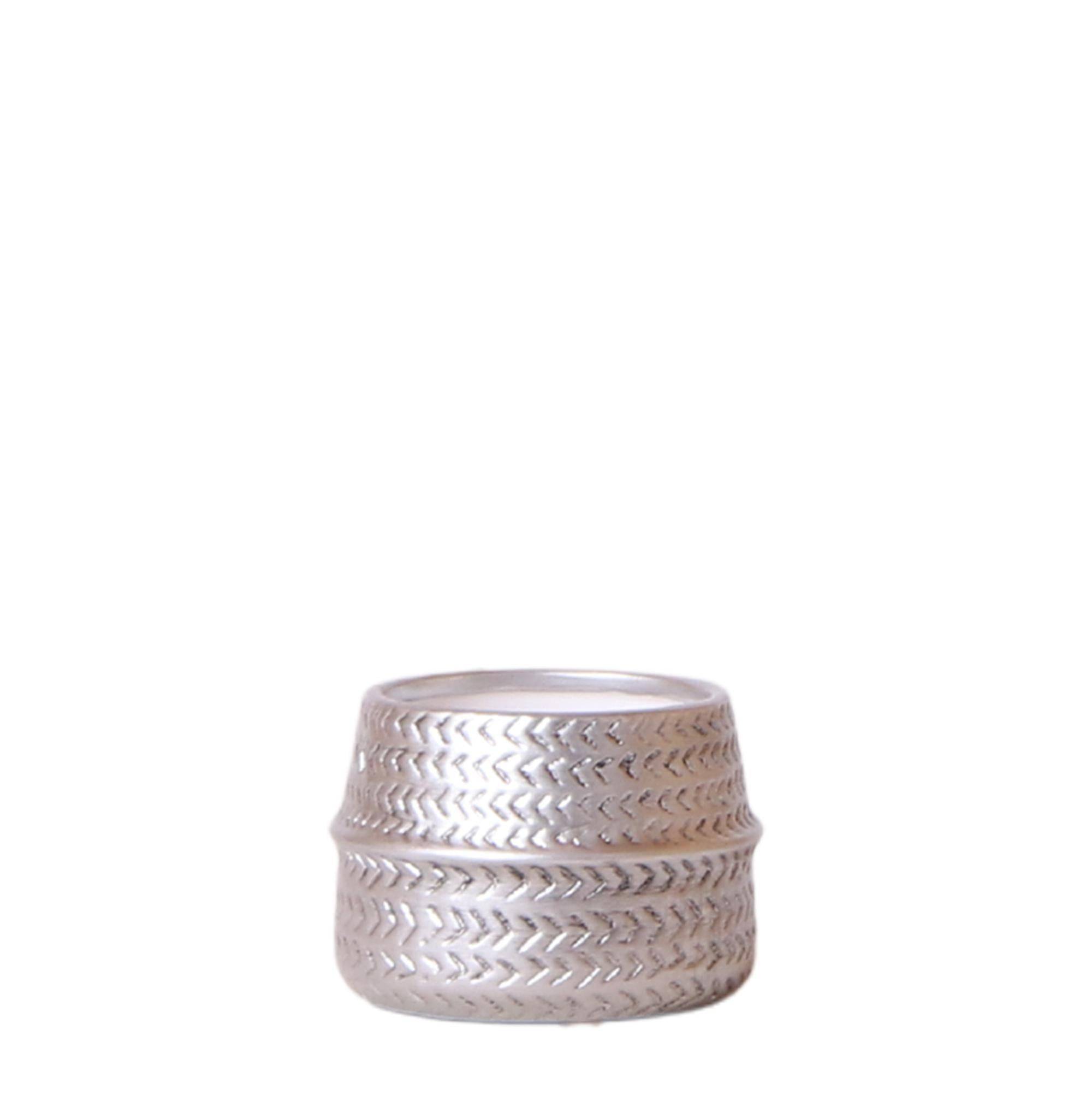 Cache-pot argenté - Ø6cm- La Green Touch - Image 1