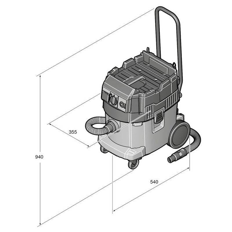 Aspirateur eau et poussière FEIN DUSTEX 35 LX 1380W Fein - Image 3