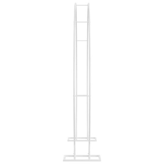 Arche de jardin en acier blanc pour cérémonie extérieure support décoratif 220cm - ComfortXL Outdoor Living - Image 6