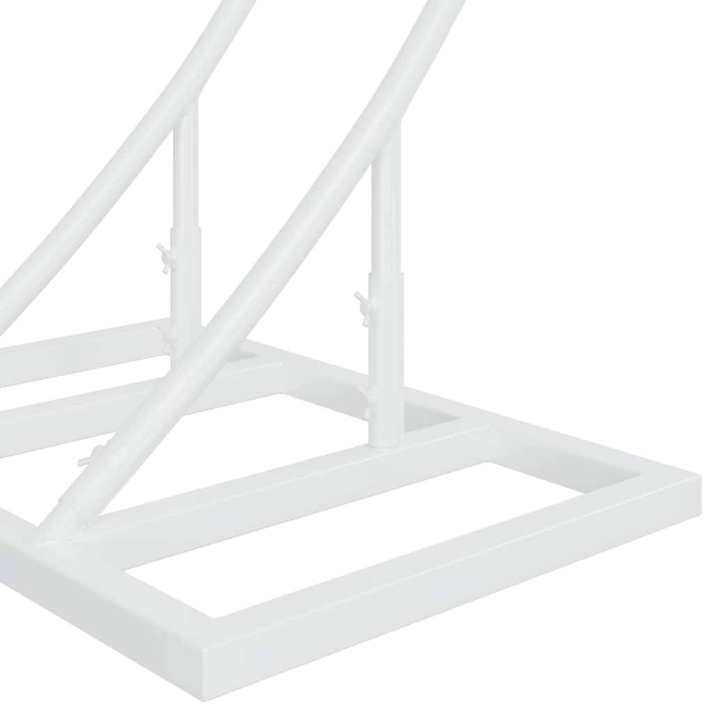 Arche de jardin en acier blanc pour cérémonie extérieure support décoratif 220cm - ComfortXL Outdoor Living - Image 7