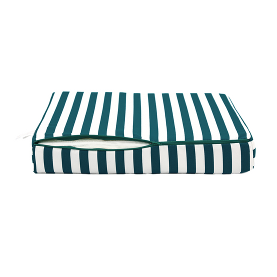Coussins pour salon de jardin déhoussable 50x50cm Rayure vert - Déco arts - Image 7