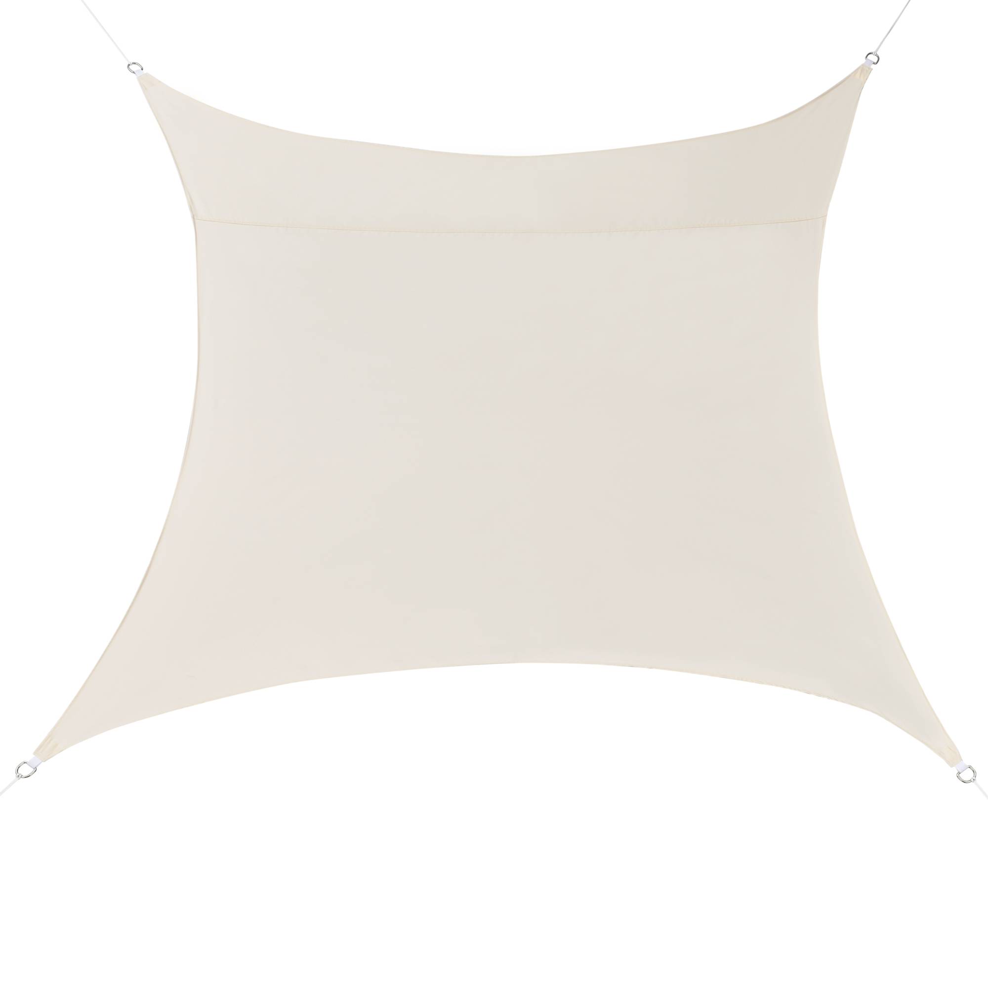 Voile d'Ombrage Lerma Carrée Beige 4 x 4 m [en.casa] - Image 1