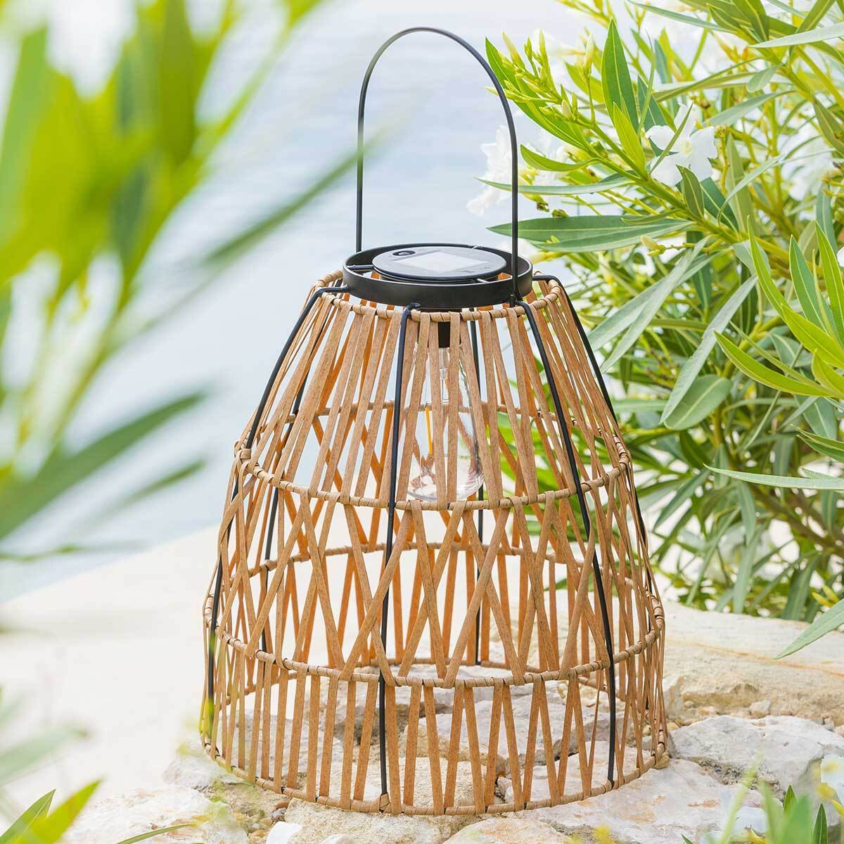 Lampe à poser d'extérieur "Esha" beige H32,5cm ATMOSPHERA CREATEUR D'INTERIEUR - Image 1
