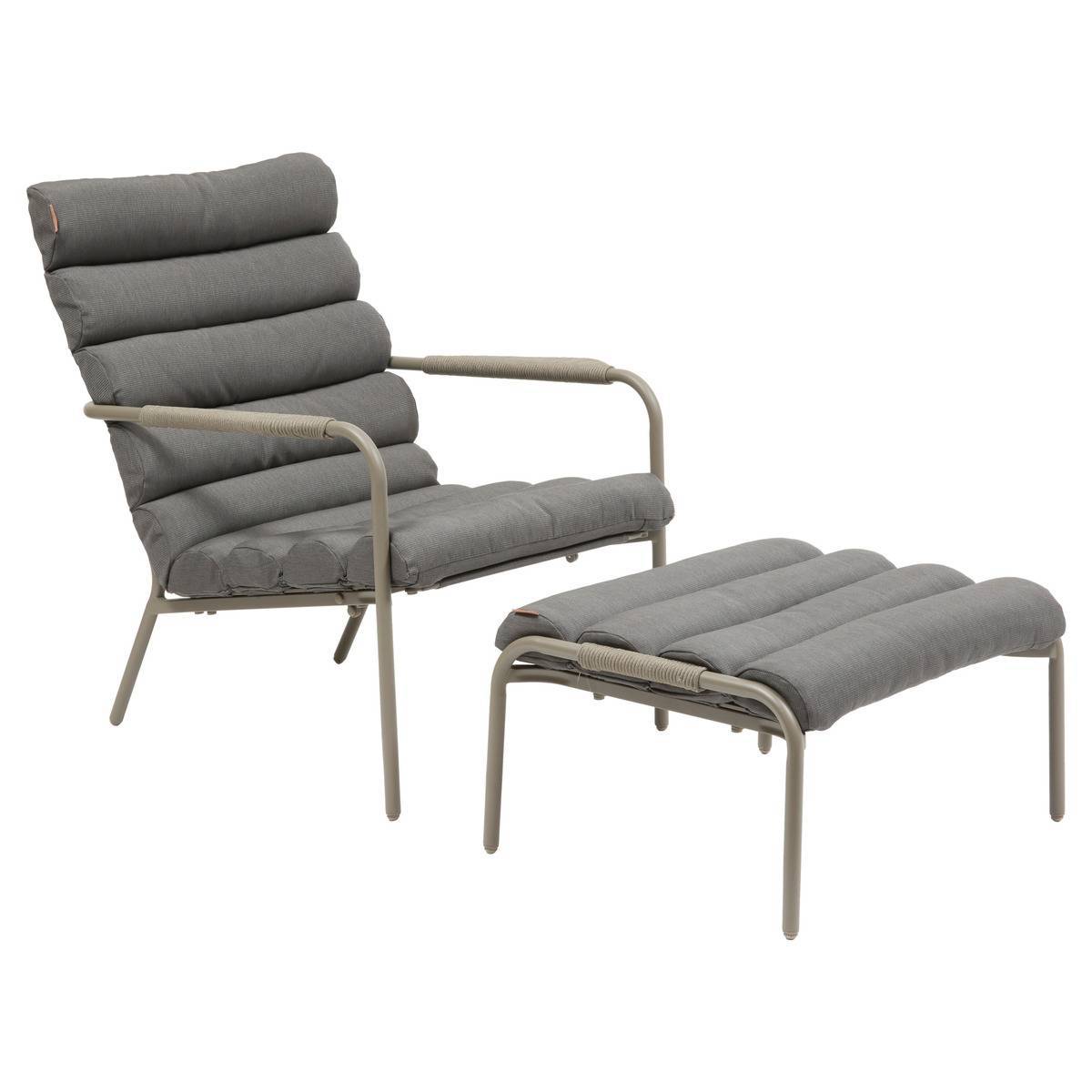 Hesperide - Fauteuil relax de jardin Solani café Hespéride - Image 2