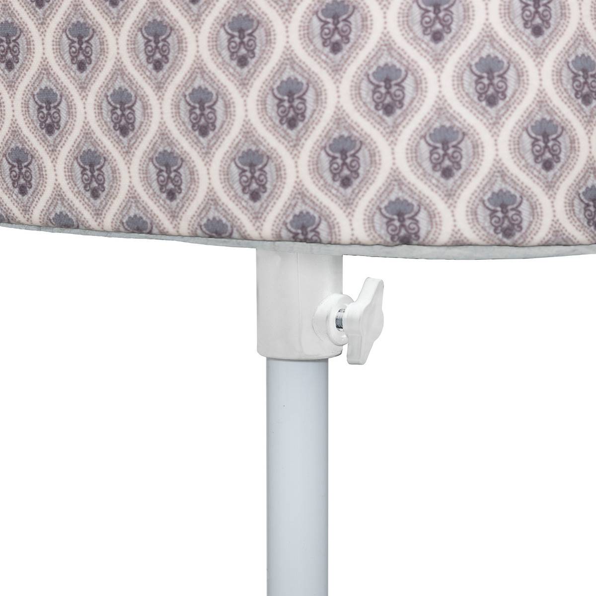 Atmosphera - Mannequin décoratif sur pied Buste tissu aux motifs Violet et Bleu H 160 cm - Image 3