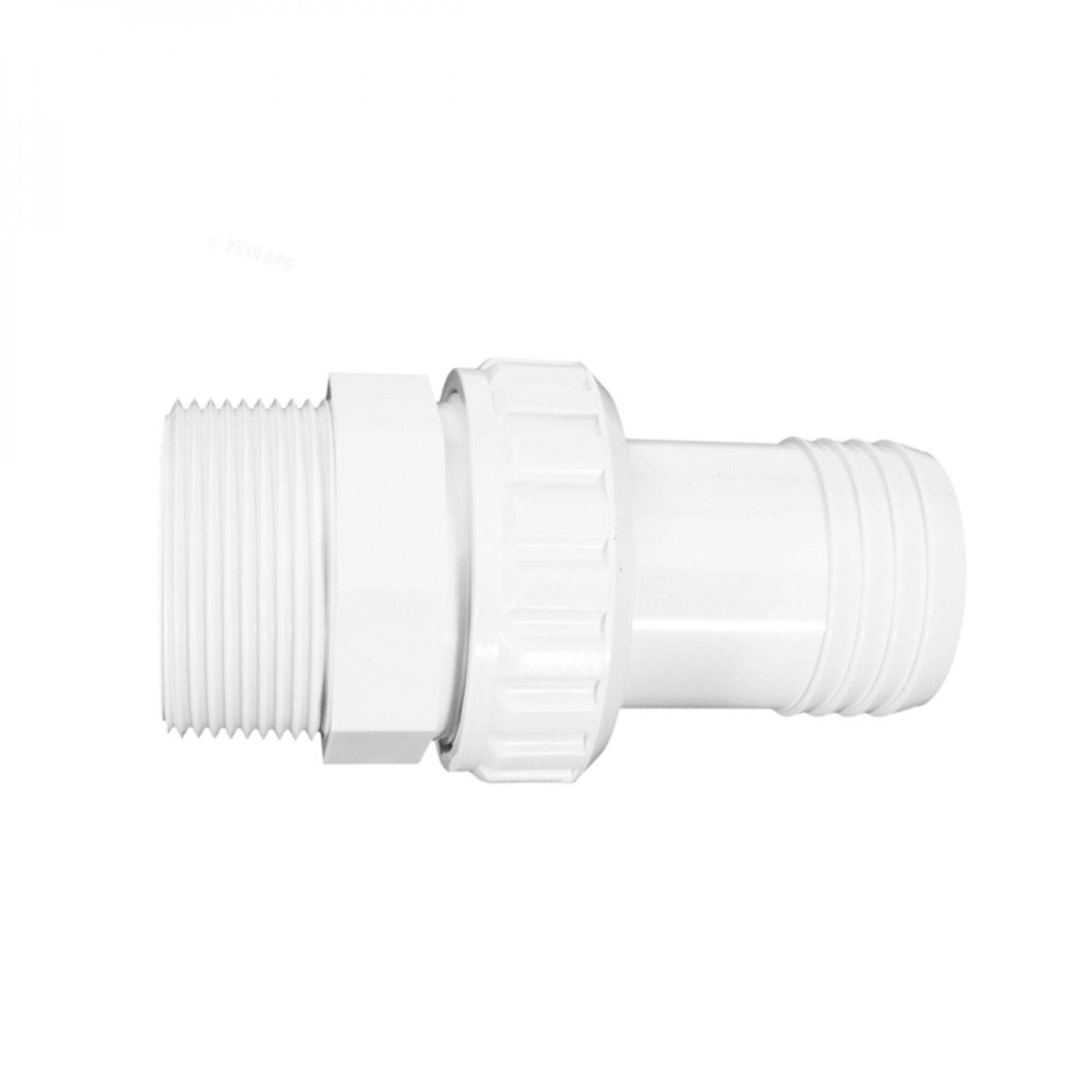 Raccord union econo cannelé 1-1/2 pouce - Blanc - SP1493 - Hayward