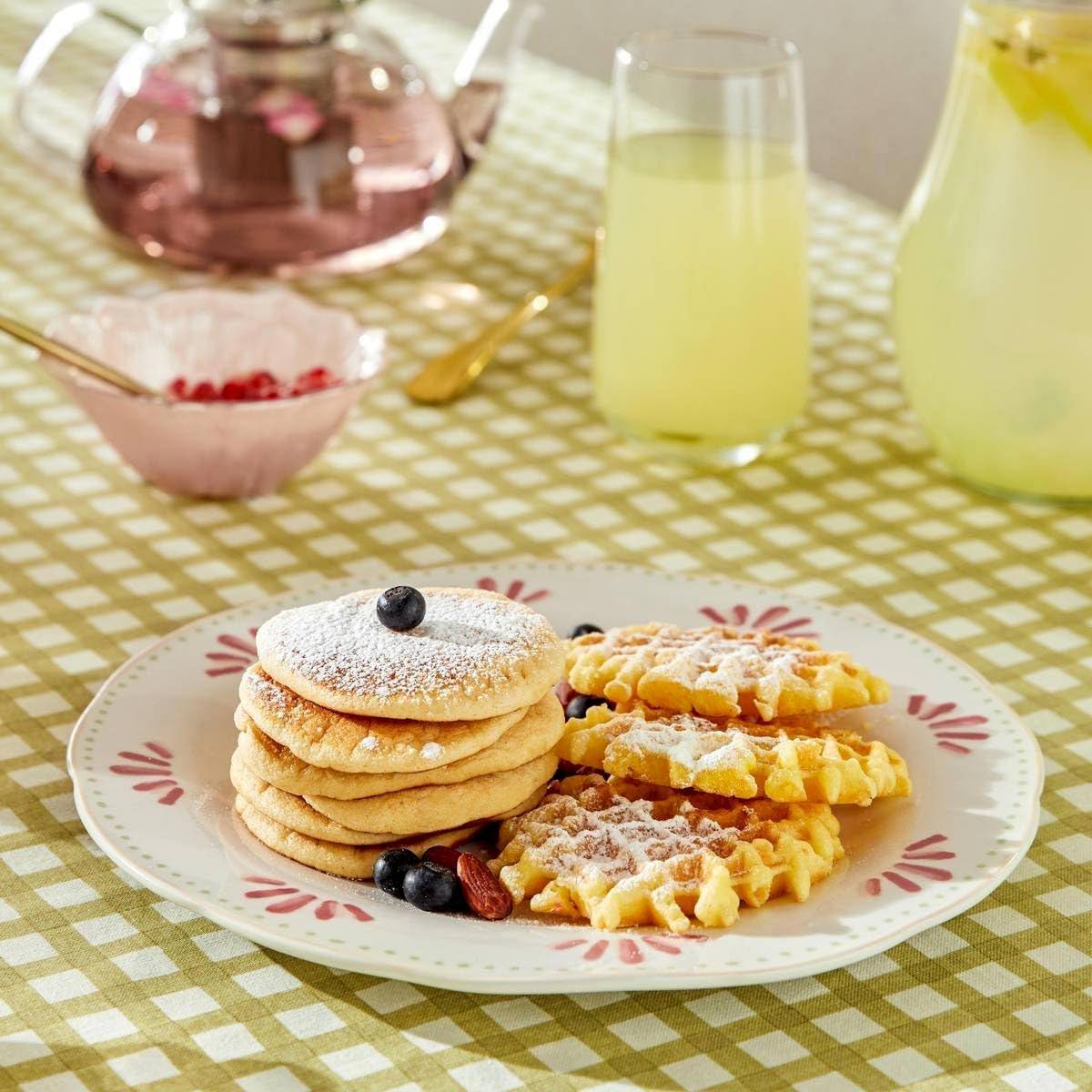 Atmosphera - Lot de 6 assiettes Fleur de rose - Atmosphera Créateur d'intérieur - Image 4