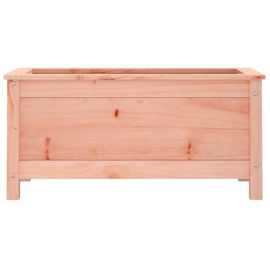 Jardinière rectangulaire décorative jardin balcon terrasse 82,5 x 40 x 39 cm en bois massif douglas - Image 3