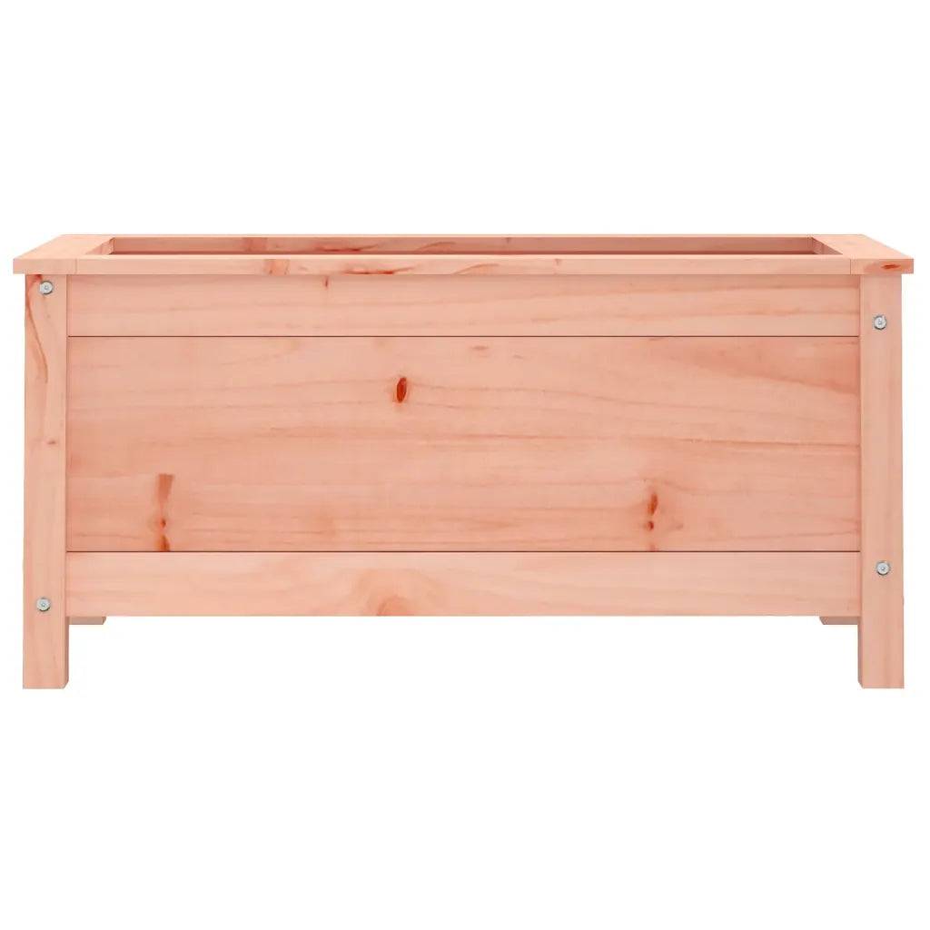 Jardinière rectangulaire décorative jardin balcon terrasse 82,5 x 40 x 39 cm en bois massif douglas - Image 3