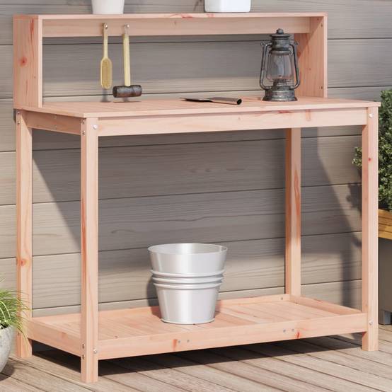 Grande station de jardinage en Bois Douglas Robuste et spacieuse pour aménagement extérieur 108x50x109.5 cm – ComfortXL Outdoor Living - Image 1