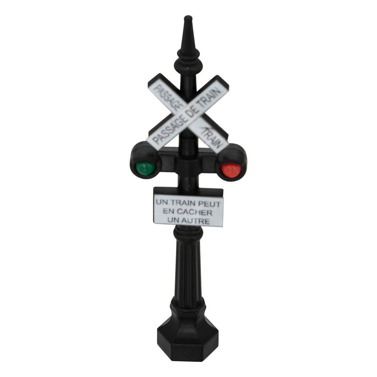 Fééric Lights & Christmas - Lot de 2 accessoire village signalisation H.9cm - Atmosphera Créateur d'intérieur - Image 2