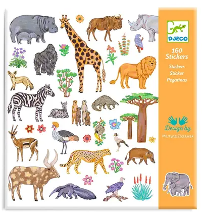 Stickers papier kenya mix - Djeco