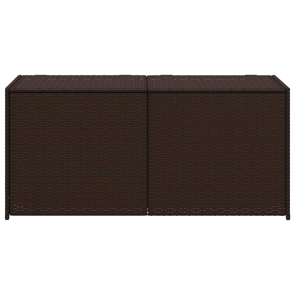 PANGIVO - Coffre de jardin résine tressée marron 120 x 50 x 56 cm - PANGIVO - Image 4