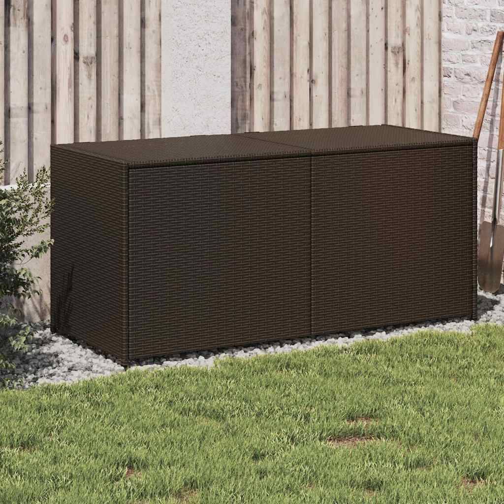 PANGIVO - Coffre de jardin résine tressée marron 120 x 50 x 56 cm - PANGIVO - Image 1