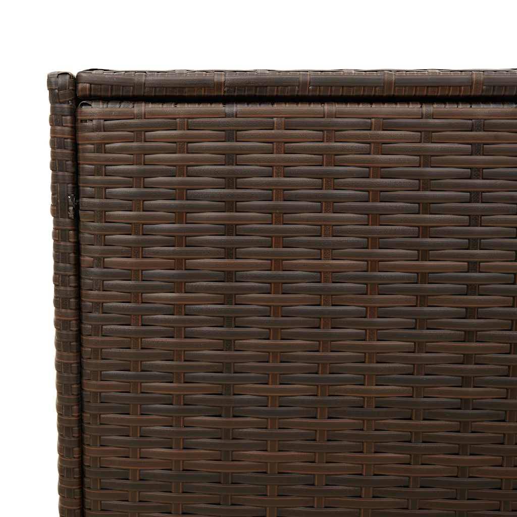 PANGIVO - Coffre de jardin résine tressée marron 120 x 50 x 56 cm - PANGIVO - Image 9