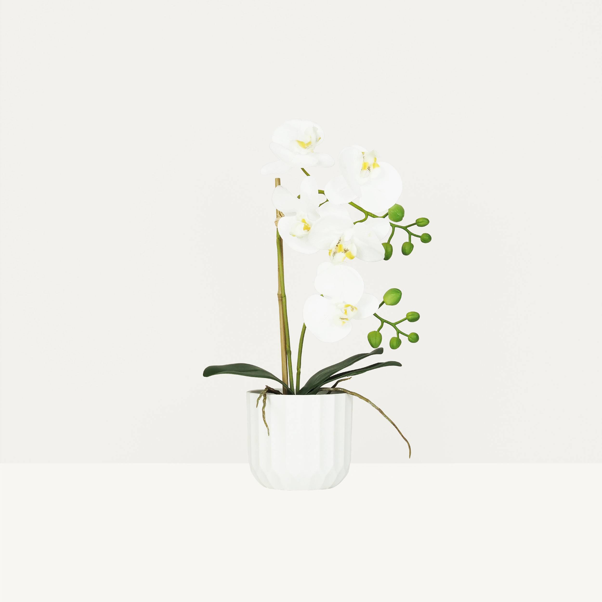 Ligne Deco - Orchidée artificielle toucher naturel 40cm Ligne Déco - Image 1