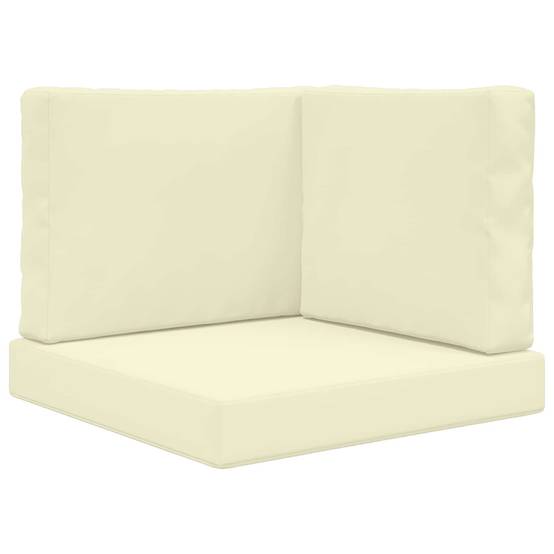 Lot de 3 coussins de canapé polyester crème 60 x 60 x 8 cm, poids:4.62kg - PANGIVO - Image 2