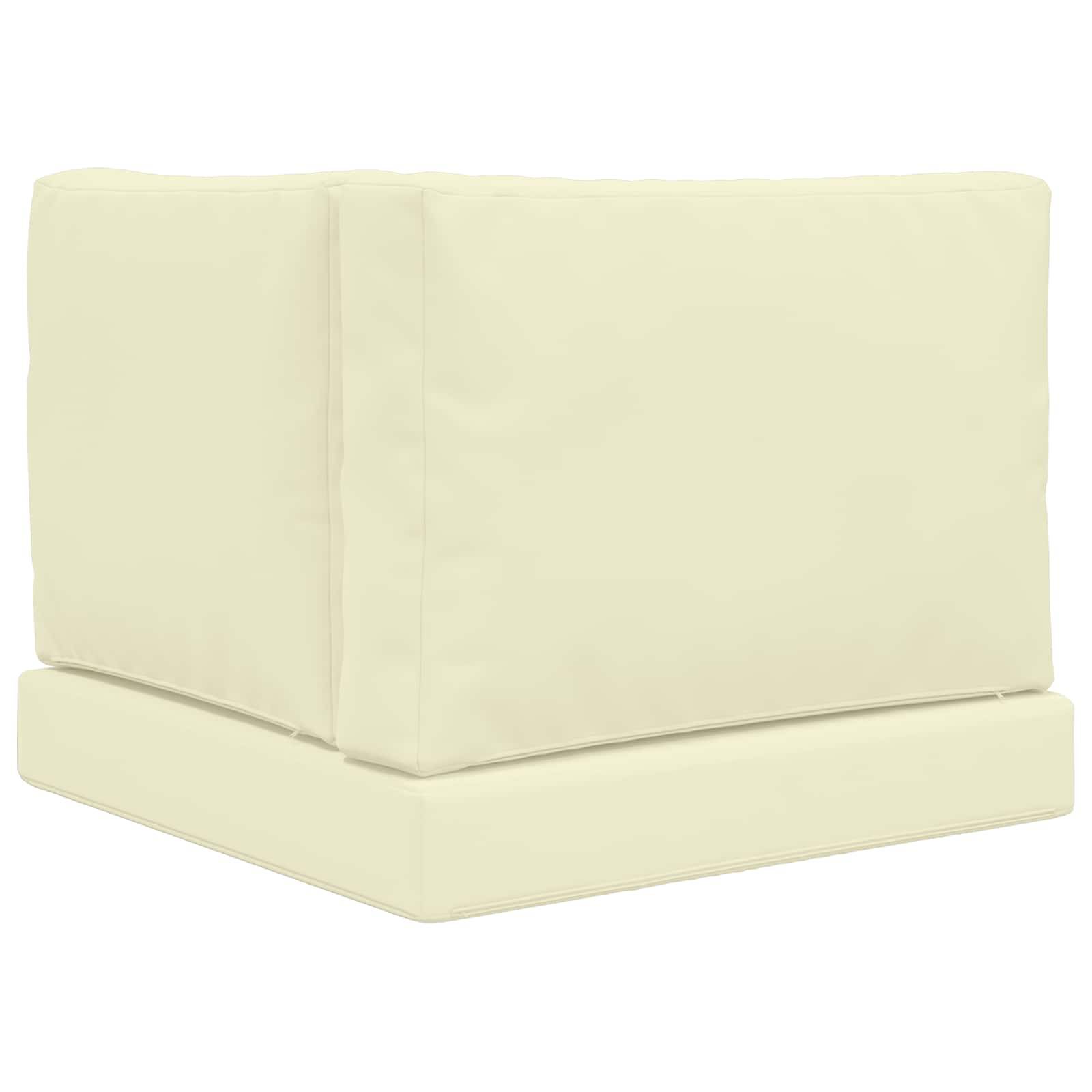 Lot de 3 coussins de canapé polyester crème 60 x 60 x 8 cm, poids:4.62kg - PANGIVO - Image 7