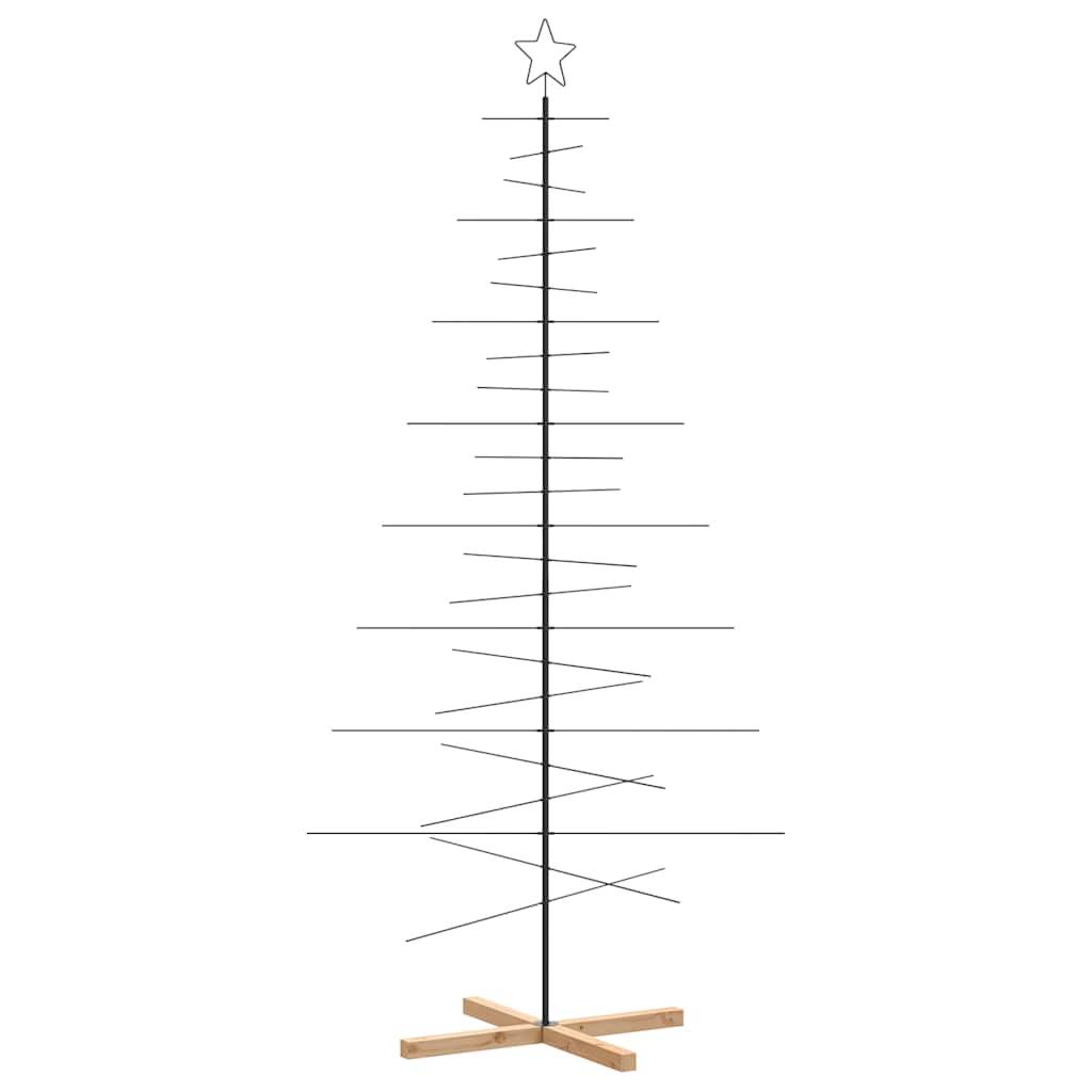 ComfortXL - Sapin de Noël design métal et bois avec branches modulables Noir 210 cm – ComfortXL Outdoor Living - Image 2