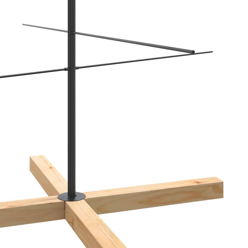 ComfortXL - Sapin de Noël design métal et bois avec branches modulables Noir 210 cm – ComfortXL Outdoor Living - Image 6