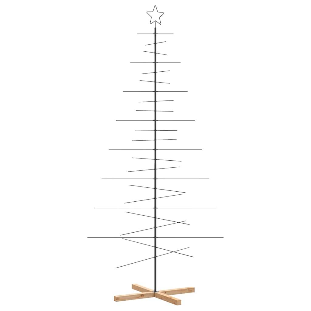 ComfortXL - Sapin de Noël design métal et bois avec branches modulables Noir 210 cm – ComfortXL Outdoor Living - Image 5