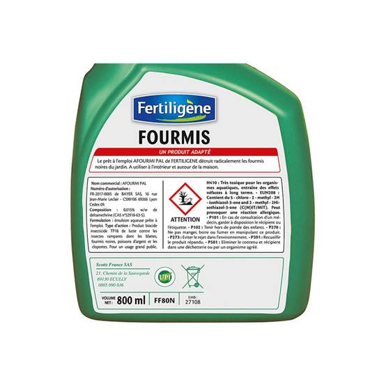 Fertiligène - Insecticide anti-fourmis FERTILIGÈNE - 800ml - Image 2