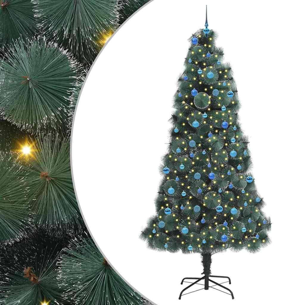 Sapin de Noël | Arbre de Noël artificiel pré-éclairé avec ensemble de boules Maison Chic