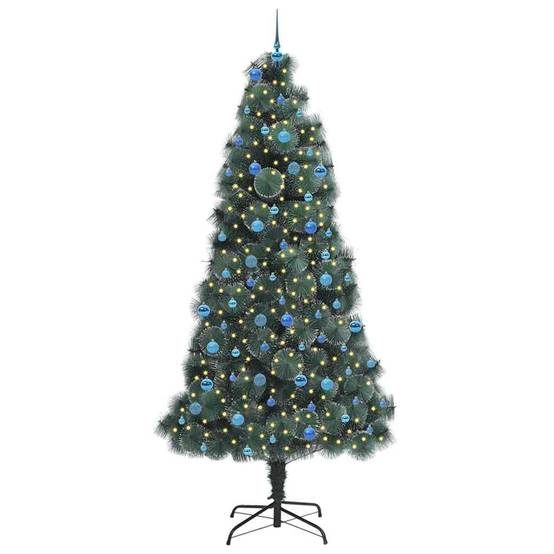 Sapin de Noël | Arbre de Noël artificiel pré-éclairé avec ensemble de boules Maison Chic - Image 3