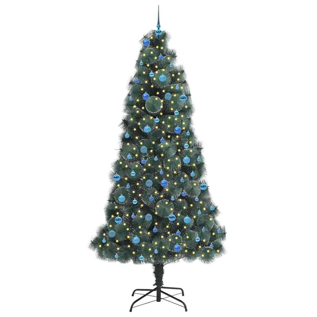 Sapin de Noël | Arbre de Noël artificiel pré-éclairé avec ensemble de boules Maison Chic - Image 3