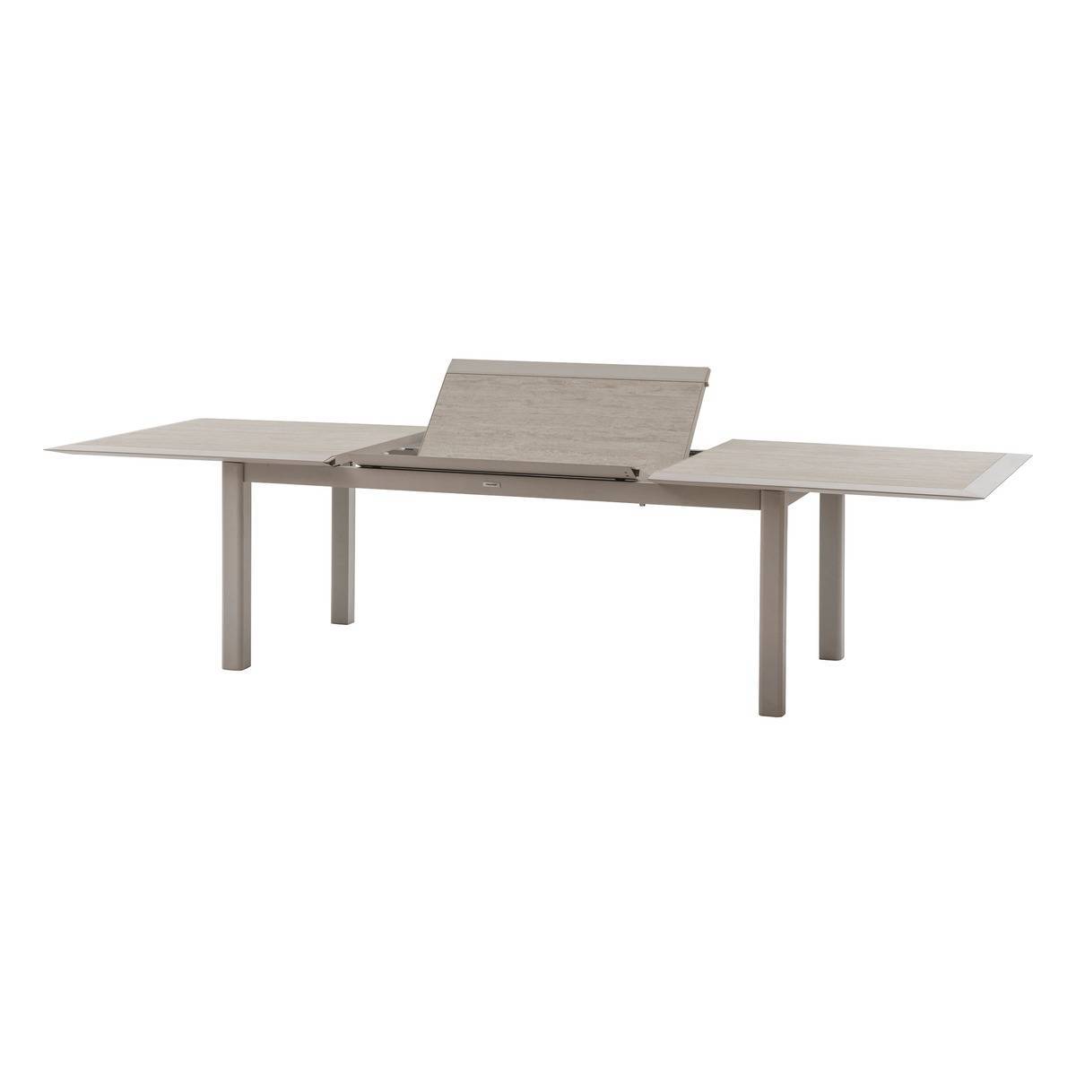 Hesperide - Table de jardin extensible "Allure" effet bois & avoine 12 places en aluminium Hespéride - Image 4
