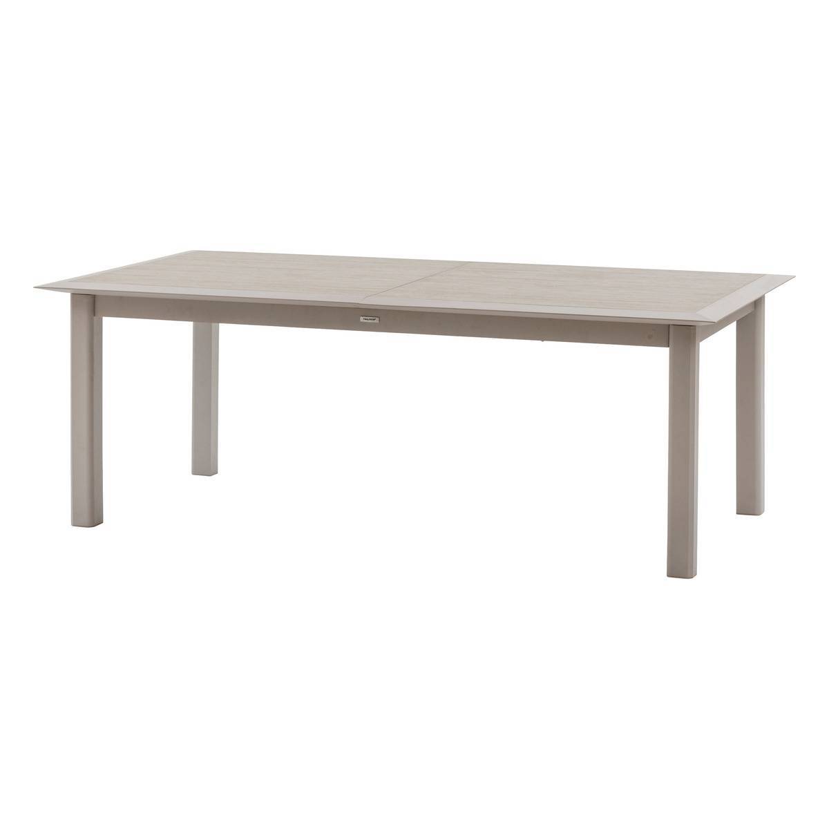 Hesperide - Table de jardin extensible "Allure" effet bois & avoine 12 places en aluminium Hespéride - Image 2