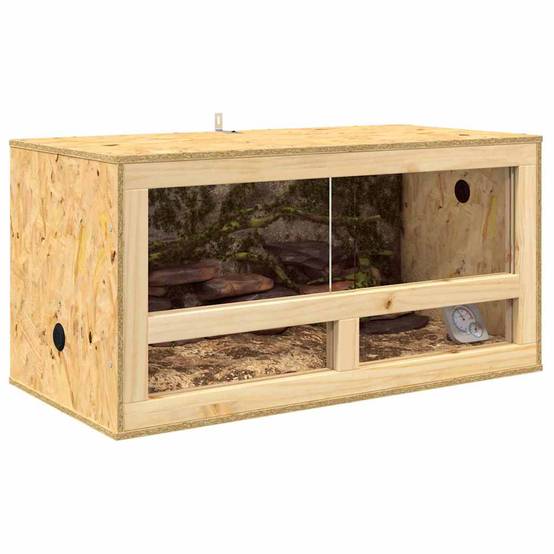 Vidaxl - Terrarium Marron 80 x 40 x 40 cm OSB vidaXL 876724 - Image 4