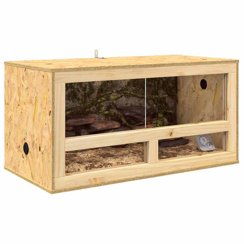 Vidaxl - Terrarium Marron 80 x 40 x 40 cm OSB vidaXL 876724 - Image 4