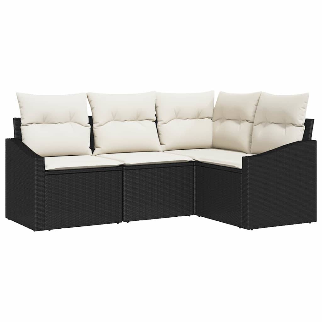 ComfortXL - Salon de jardin d'angle 5 places en polyrotin modulable pour terrasse Noir – ComfortXL Outdoor Living - Image 2