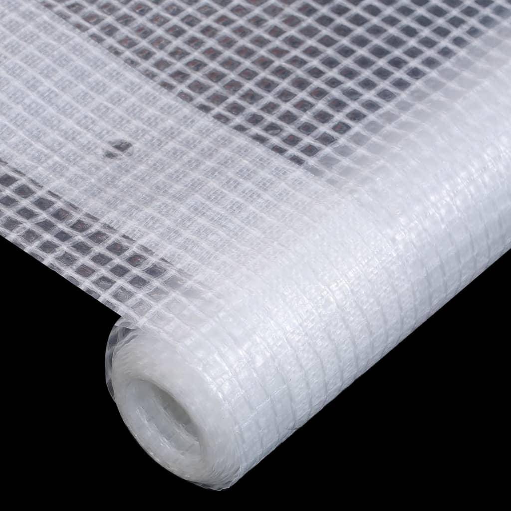 Helloshop26 - Lot de 2 bâches construction de serres bâches de camping protection de meubles de jardin remorques jardin extérieur 260 g/m² 3x4 m blanc - Image 3