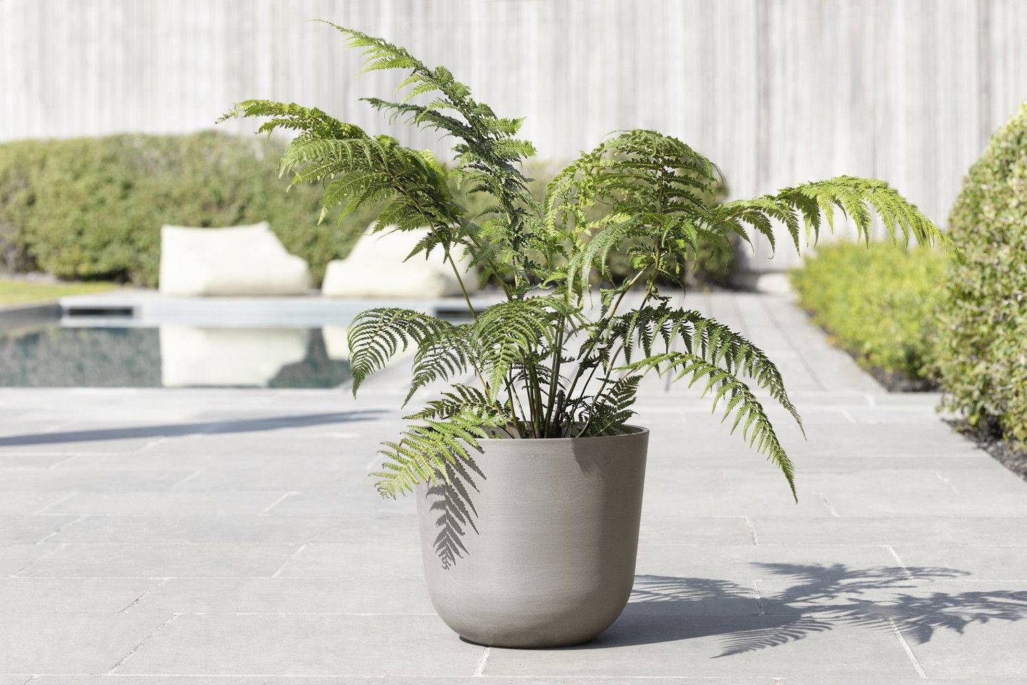 Ecopots - Pot Rond Oslo 35 Taupe - Ø 35 x H. 30,5 cm - 21,7 L ECOPOTS - Image 4