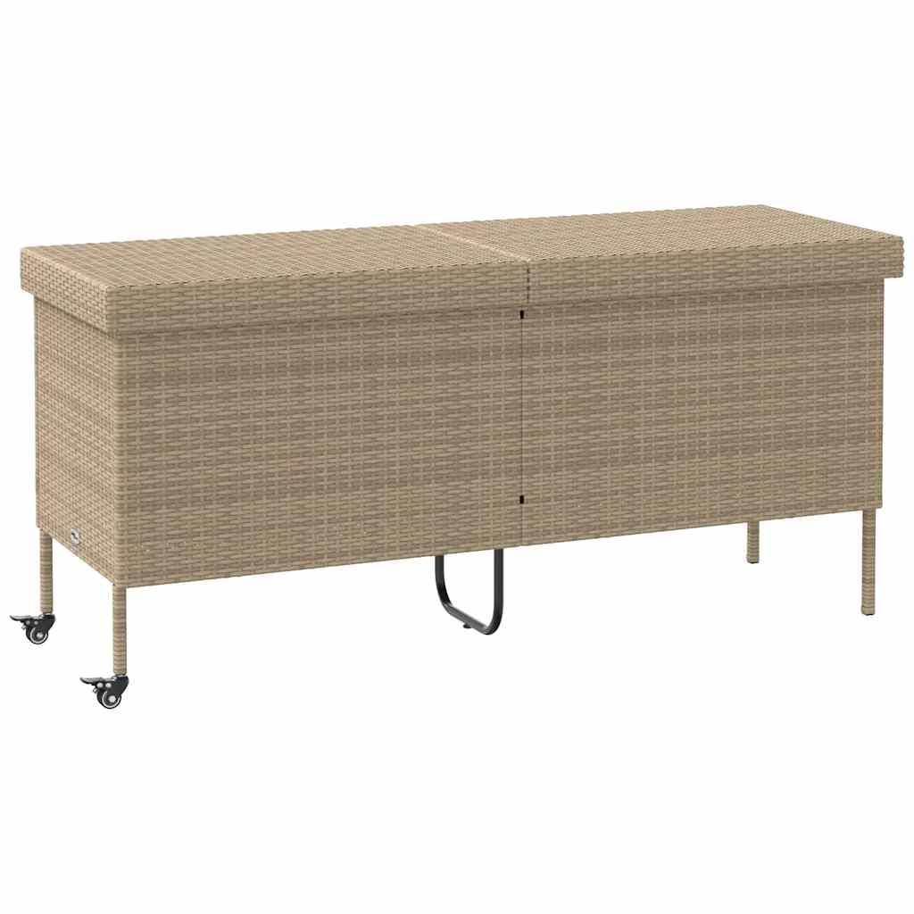 PANGIVO - Coffre de rangement jardin résine tressée beige 160 x 55 x 75 cm - PANGIVO - Image 2