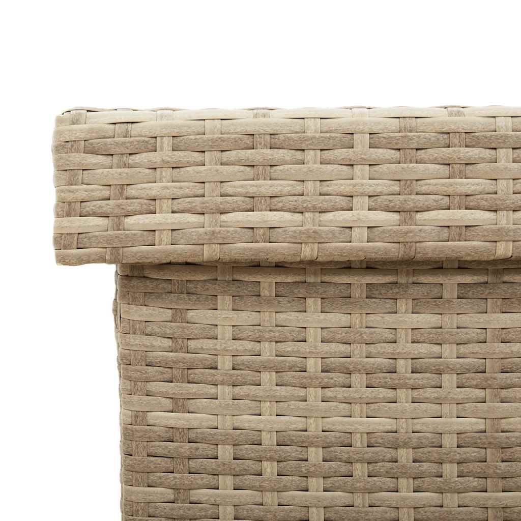 PANGIVO - Coffre de rangement jardin résine tressée beige 160 x 55 x 75 cm - PANGIVO - Image 10