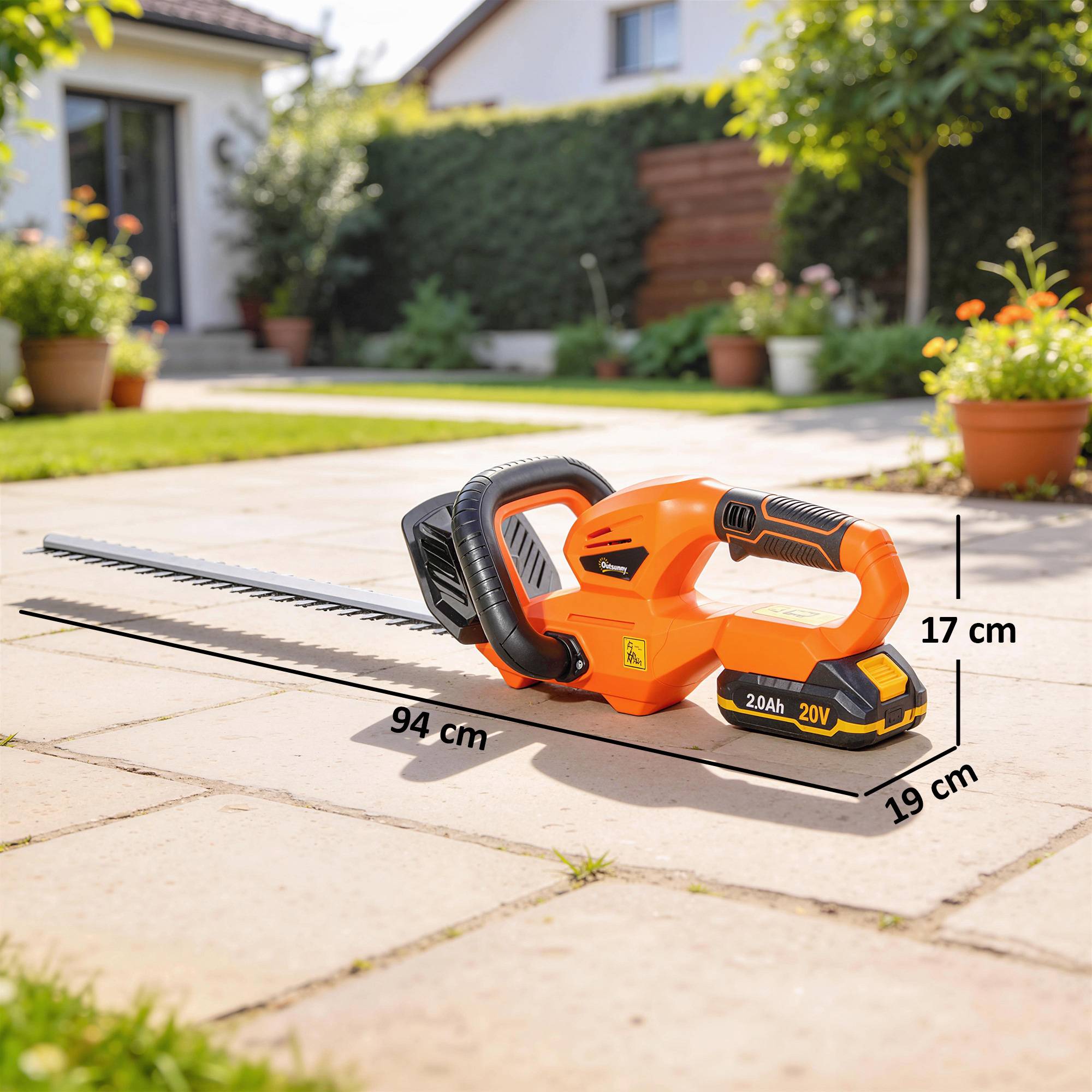 Taille-Haies Électrique 100 W, Lame 51 cm, Batterie 2,0 Ah et Chargeur - Image 5
