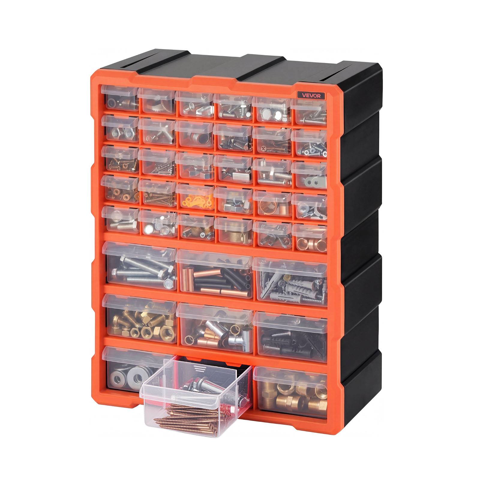 Vevor - VEVOR Casier de rangement 39 tiroirs, organisateur plastique mural et empilable pour atelier, garage, visserie et petites pièces - Image 1