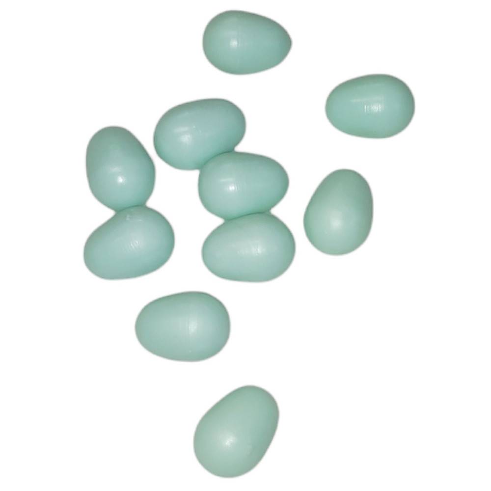 10 œufs artificiel en plastique ø 1.6 cm pour canari - Image 1