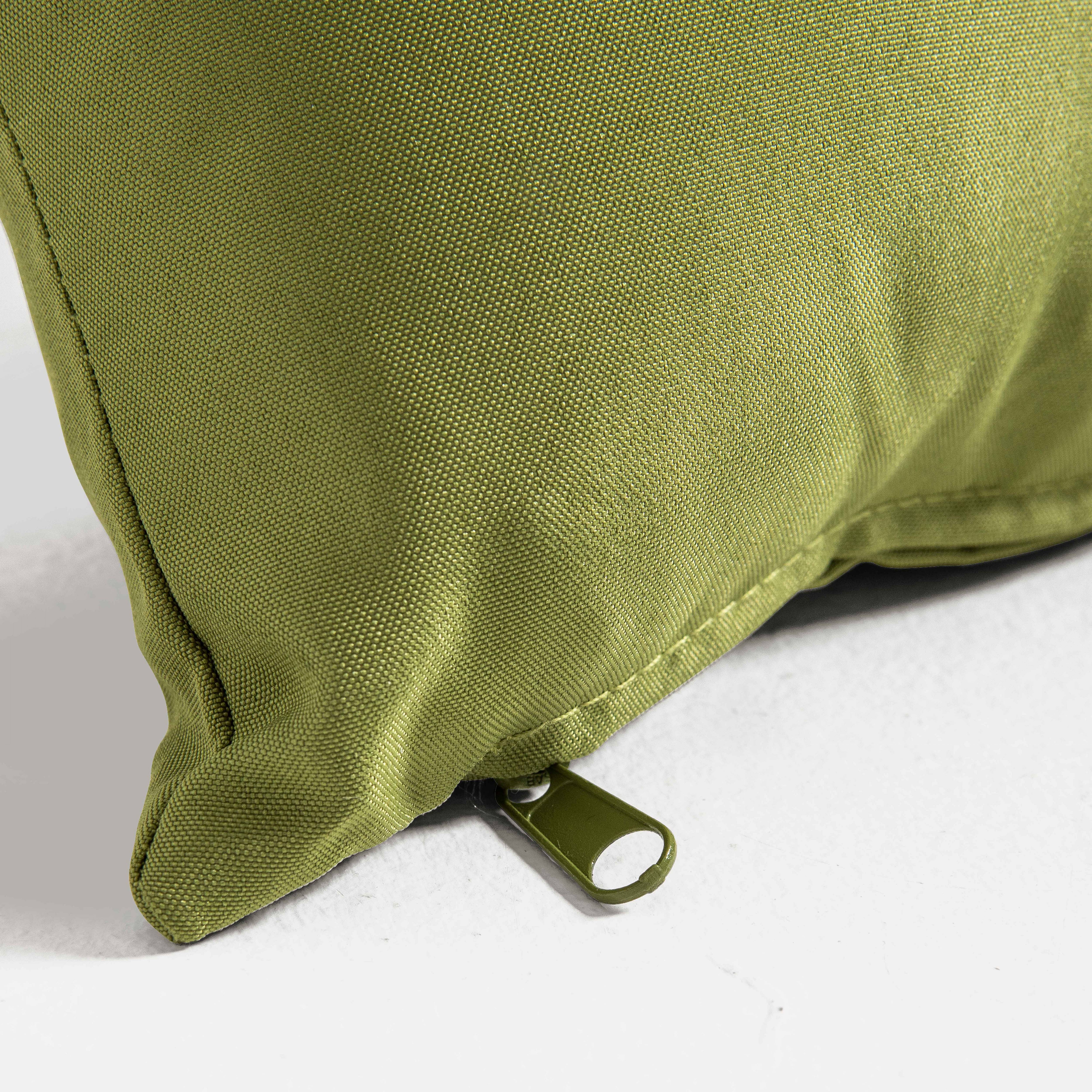Oviala - Lot de 2 petits coussins polyester kaki 40x20x8 cm Cuzco - Oviala - Image 4