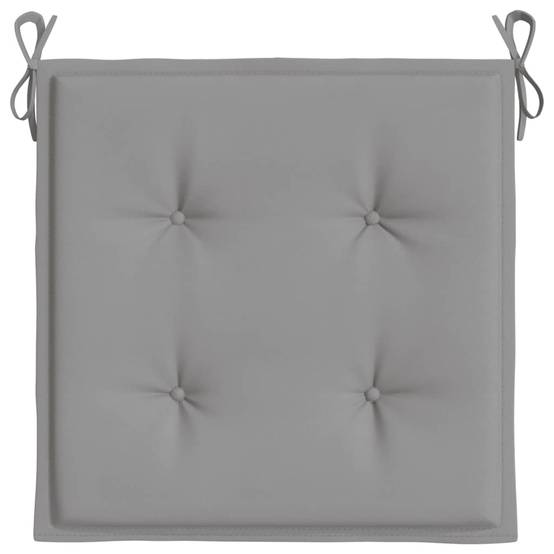 Coussins de chaise jardin lot de 6 gris 50x50x3 cm tissu oxford P149 MP347 - Image 6