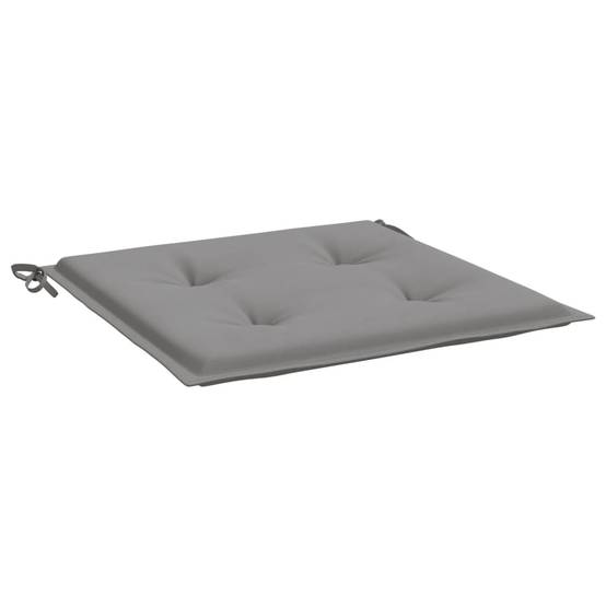 Coussins de chaise jardin lot de 6 gris 50x50x3 cm tissu oxford P149 MP347 - Image 5