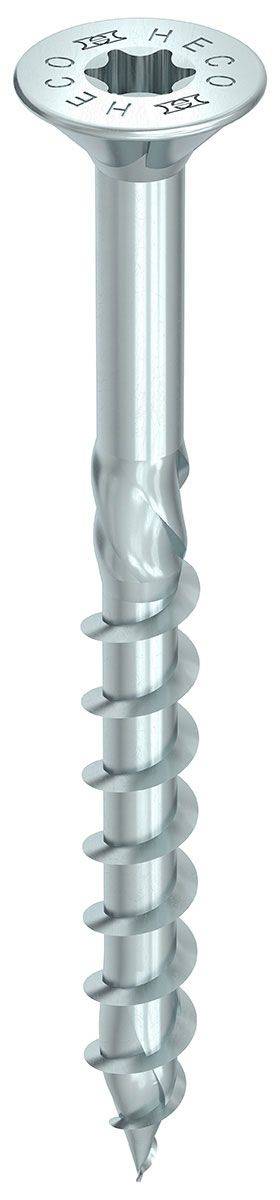 Vis HECO-Topix-Plus - Ø5x70mm - Tête Fraisée à poches de fraisage - Filetage Partiel - T25 - Boite de 200 - 62255 - Image 2