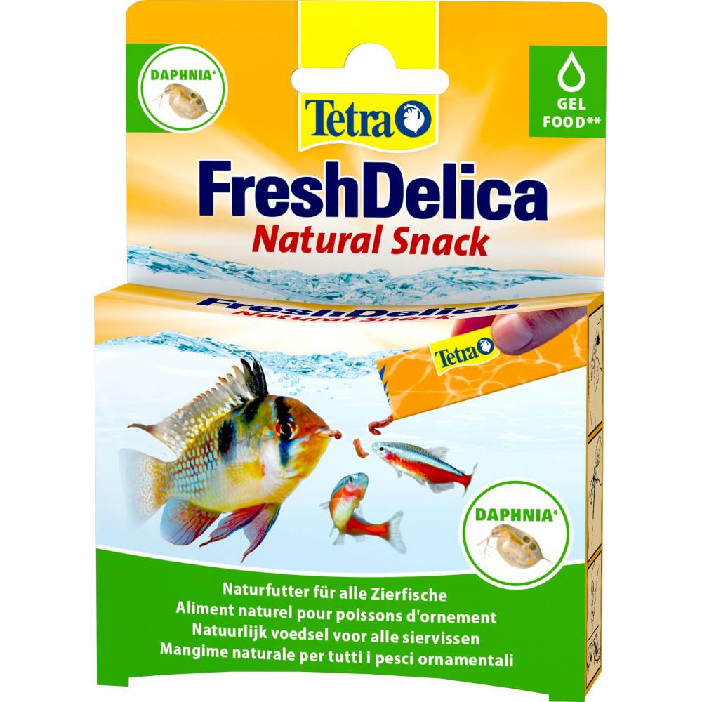 Tetra - Friandises Daphnies" Daphnia" en gel 16 sticks de 3 g Fresh Delica nourriture pour Poissons d'ornement - Image 1