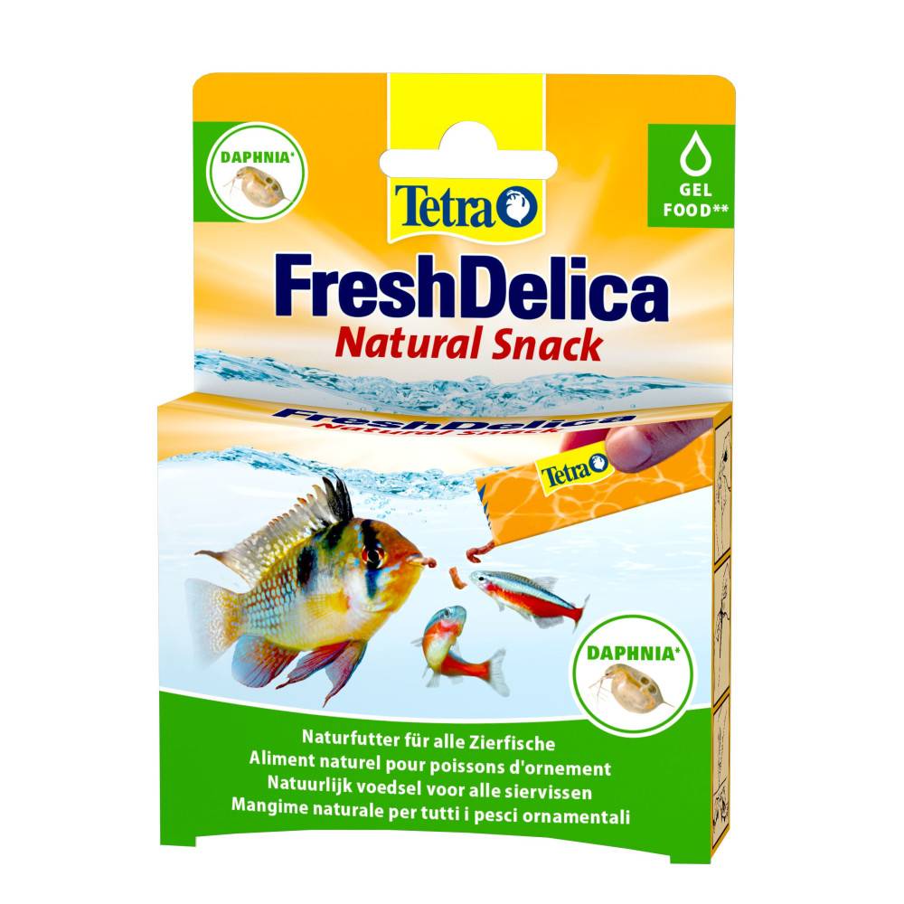 Tetra - Friandises Daphnies" Daphnia" en gel 16 sticks de 3 g Fresh Delica nourriture pour Poissons d'ornement - Image 2
