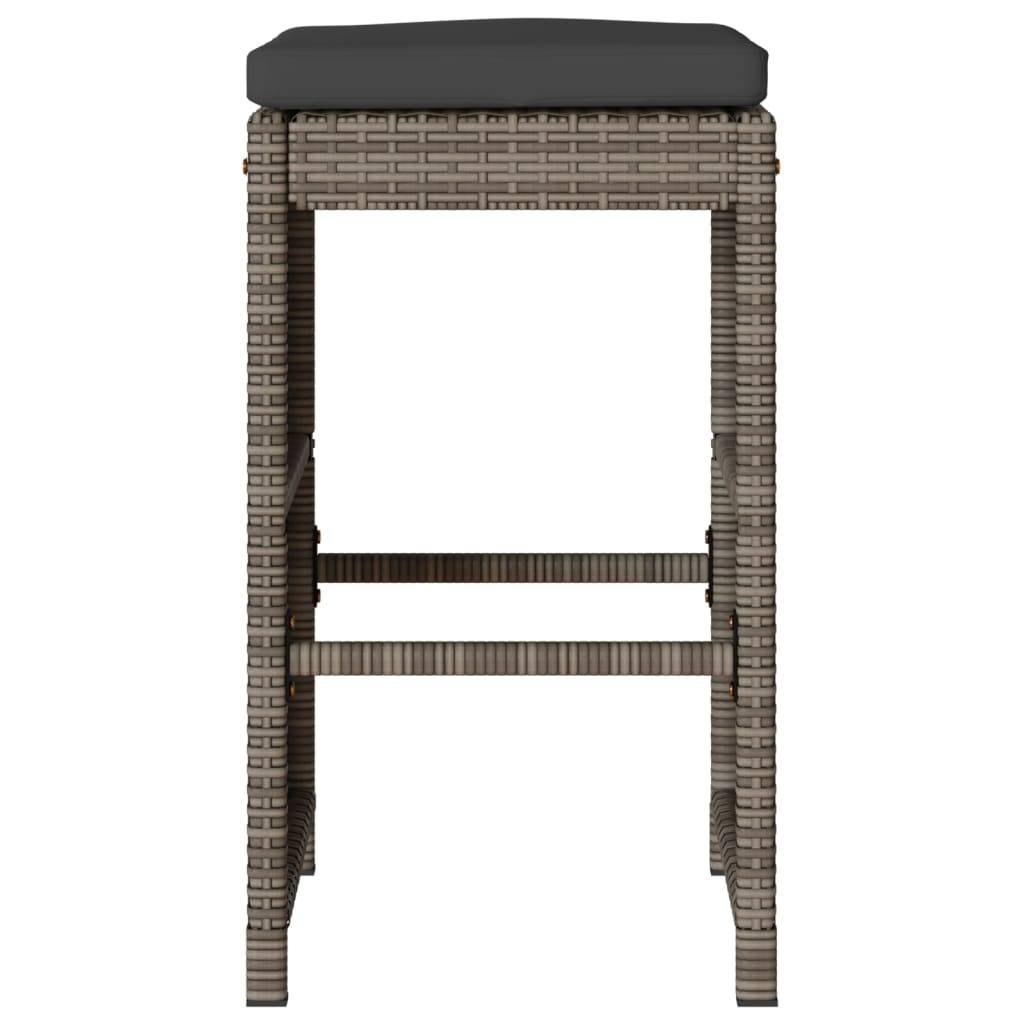 Chaise bois composite 6 places rotin gris  40 x 40 x 76 cm  - Prolenta premium  p3225.5 - Image 4